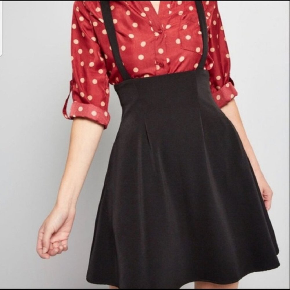 Modcloth Suspender Skirt - Jumper - Size Small